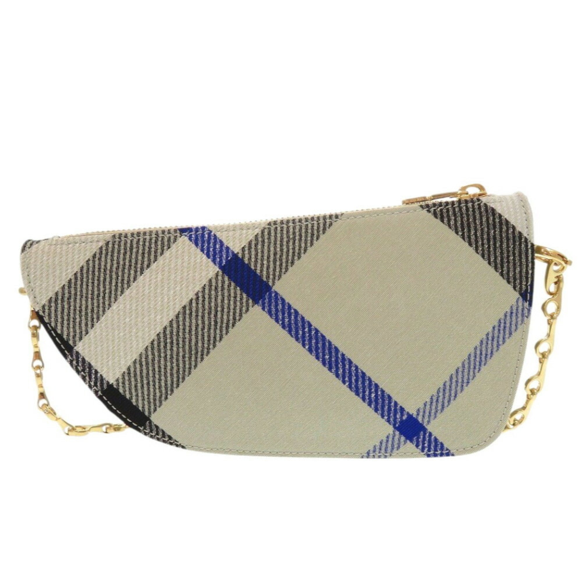Burberry Beige Canvas Shoulder Bag (Pre-Owned)