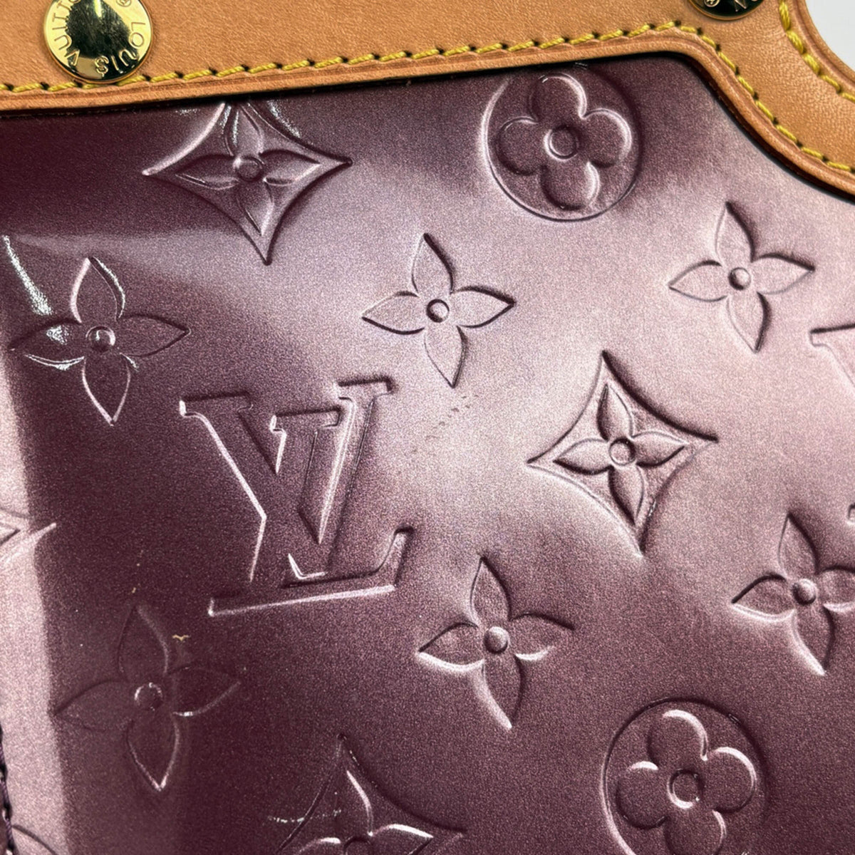 Louis Vuitton Purple Monogram Vernis Handbag (Pre-Owned)