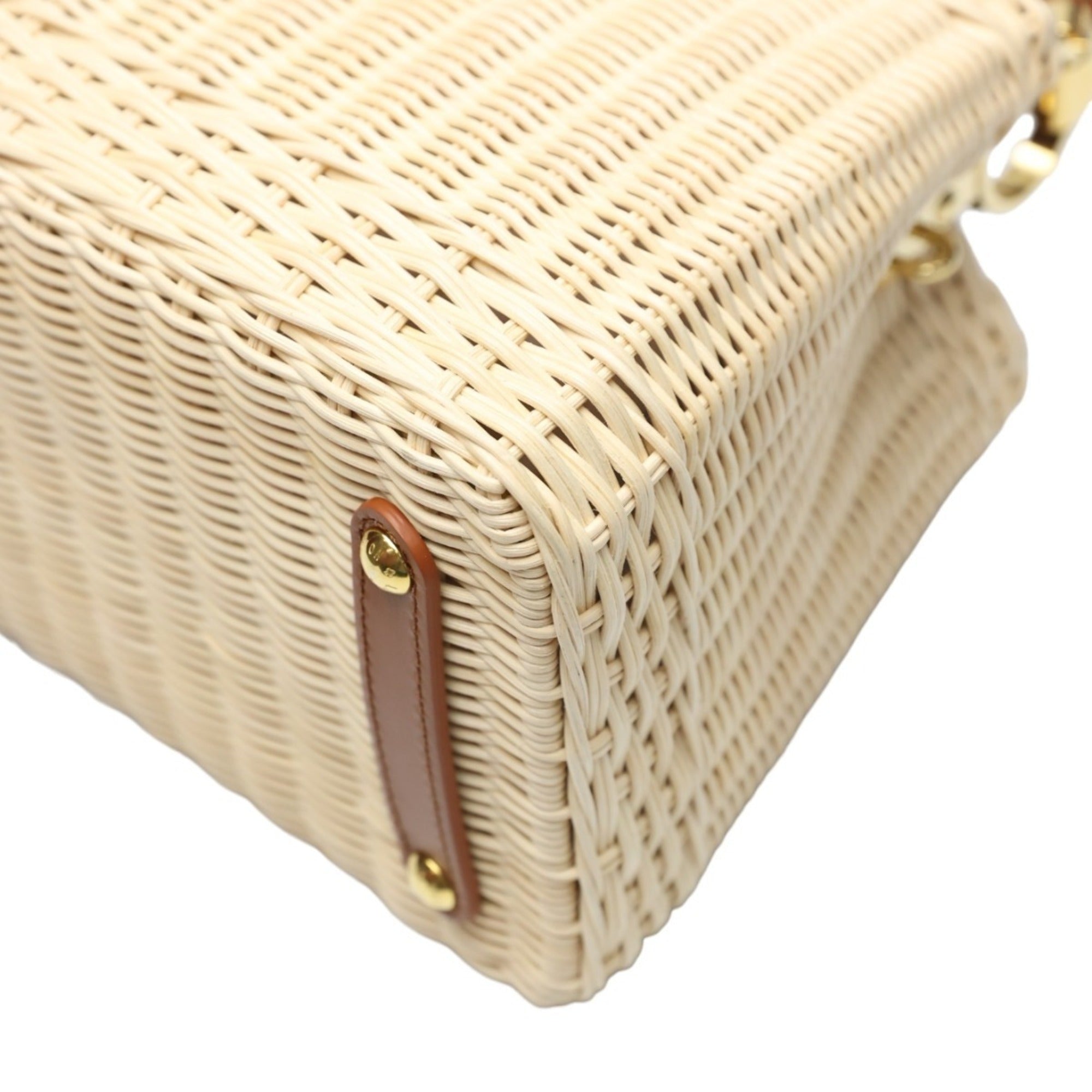 Louis Vuitton Beige Brown Leather Shoulder Bag (Pre-Owned)