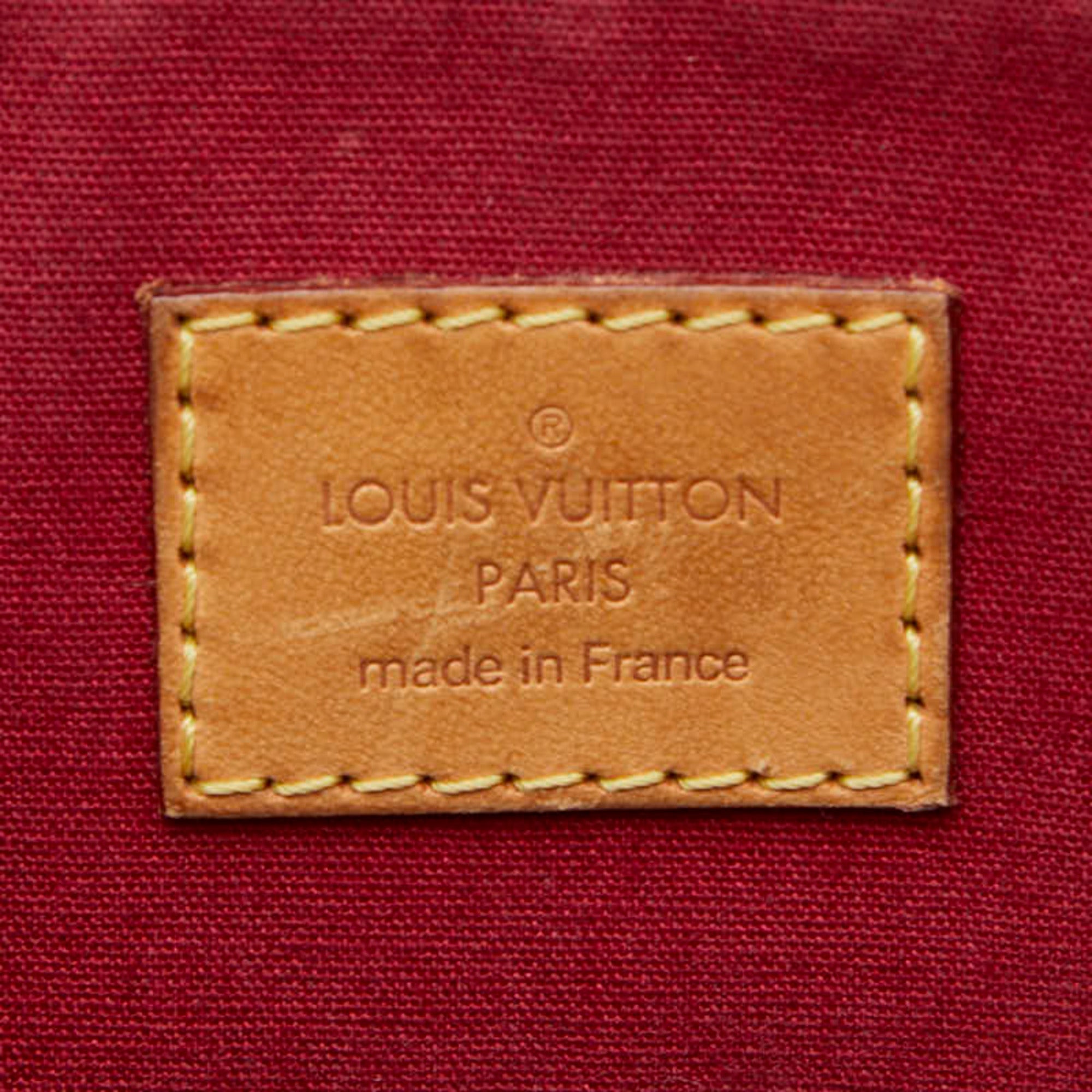Louis Vuitton Pomme D'amour Red Color Patent Leather Handbag (Pre-Owned)