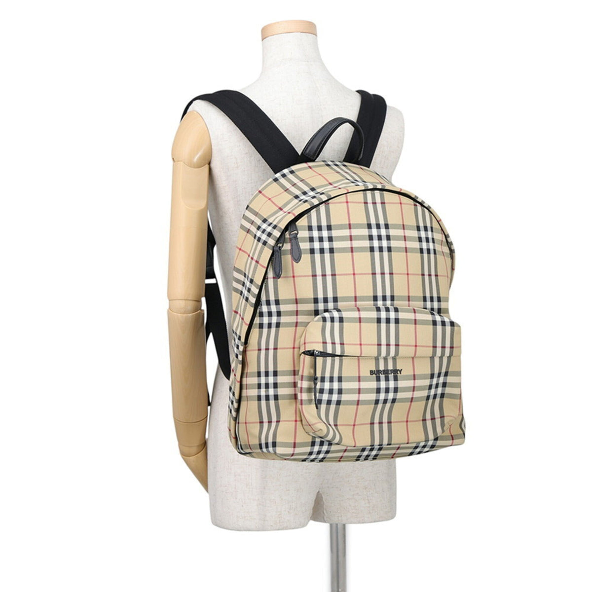 Burberry Beige Canvas Backpack (Pre-Owned)