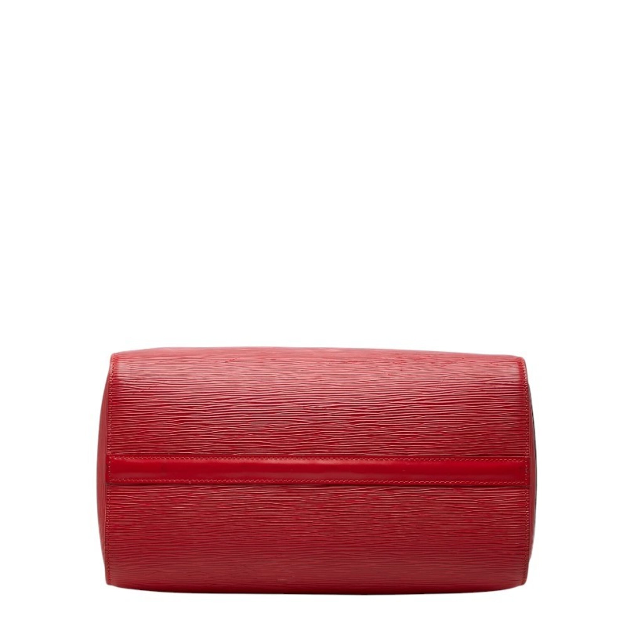 Louis Vuitton Epi Castilian Red Leather Boston Bag Handbag (Pre-Owned)