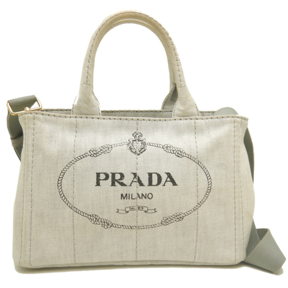 Prada Canapa Bianco Canapa Tote Bag (Pre-Owned)
