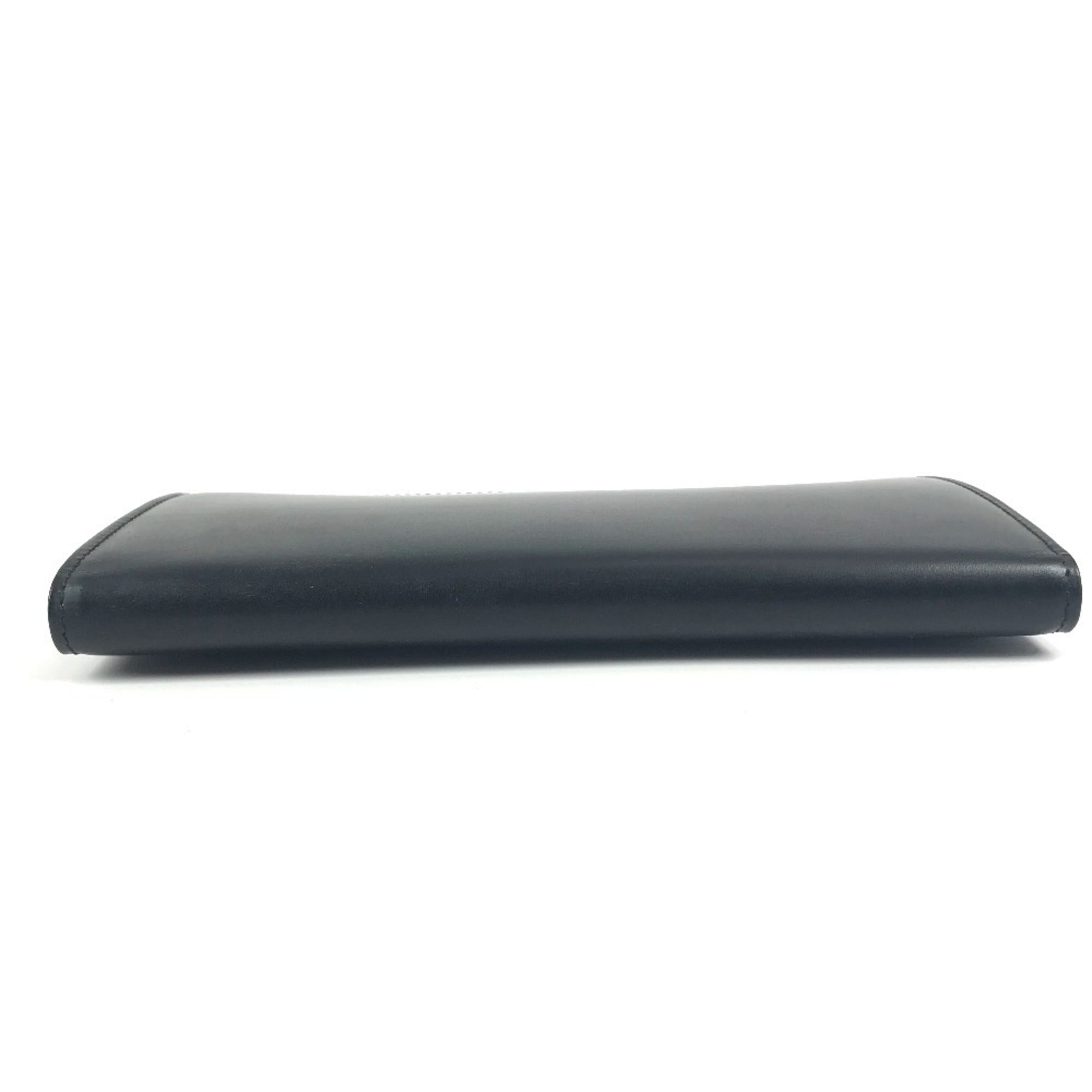 Cartier Black Leather Long Wallet (Bi-Fold) (Pre-Owned)