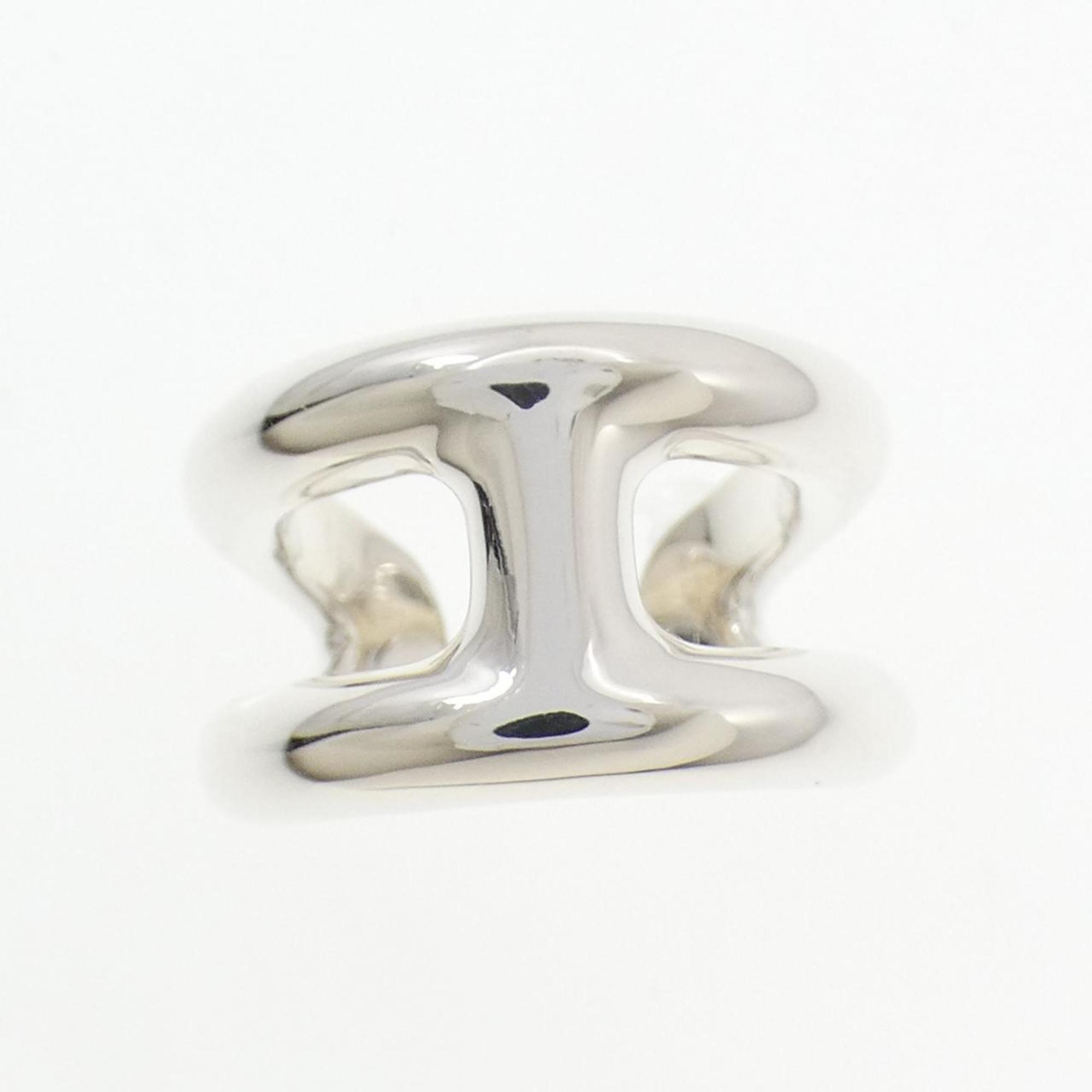 Hermes Silver 925 Band Ring (Pre-Owned)