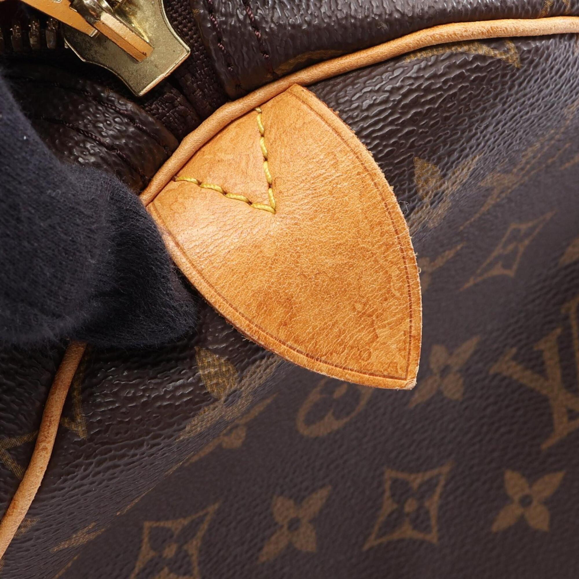Louis Vuitton Monogram Brown Coated Canvas Boston Bag Handbag (Pre-Owned)
