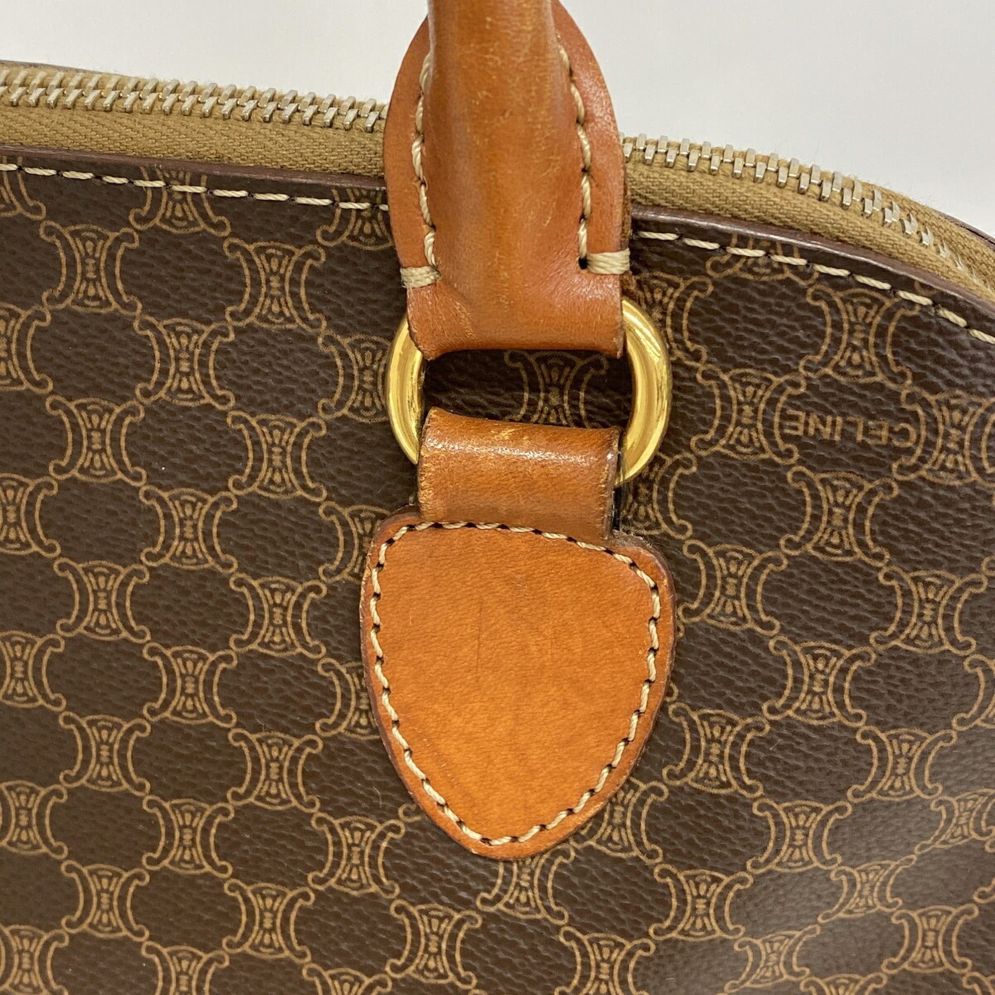 Celine Brown Pvc Handbag (Pre-Owned)