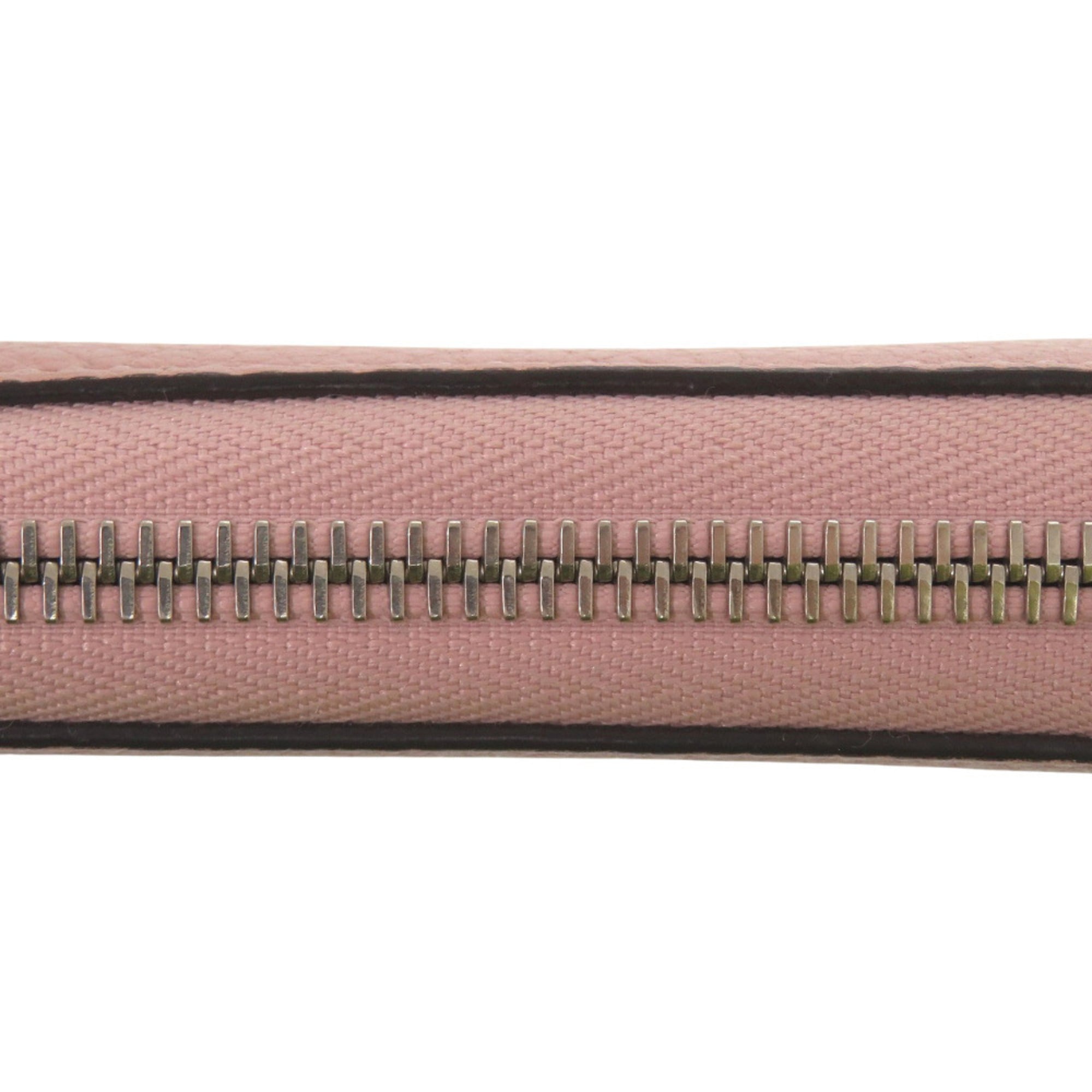 Louis Vuitton Magnolia Pink Leather Long Wallet (Bi-Fold) (Pre-Owned)