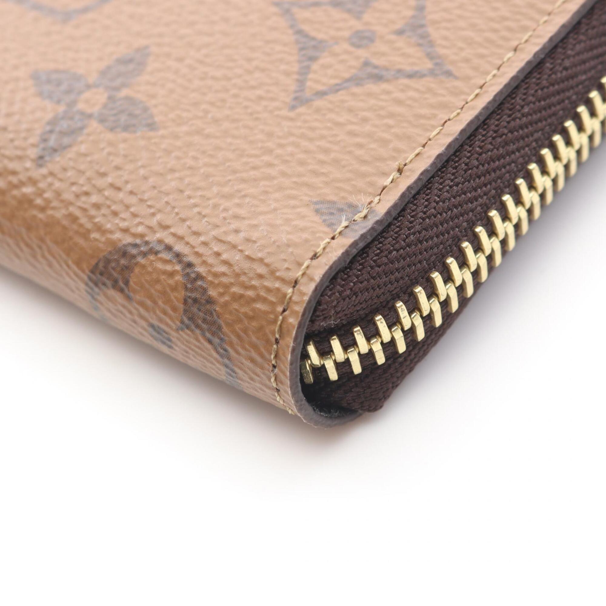 Louis Vuitton Brown Monogram Reverse Monogram Reverse Long Wallet (Bi-Fold) (Pre-Owned)