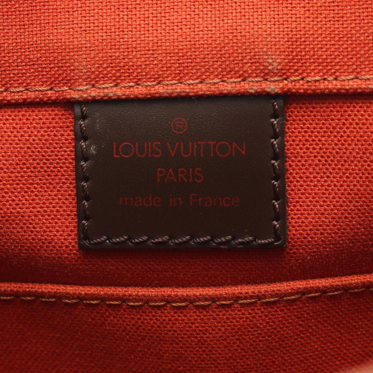 Louis Vuitton Brown Coated Canvas Leather Handbag Shoulder Bag (Pre-Owned)