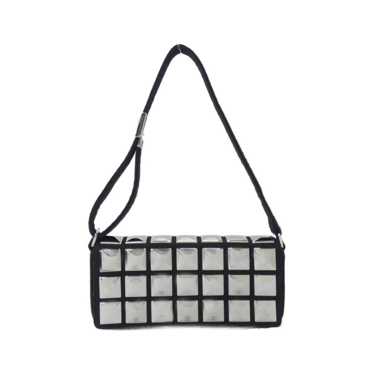 Chanel Black Canvas Shoulder Bag (Pre-Owned)