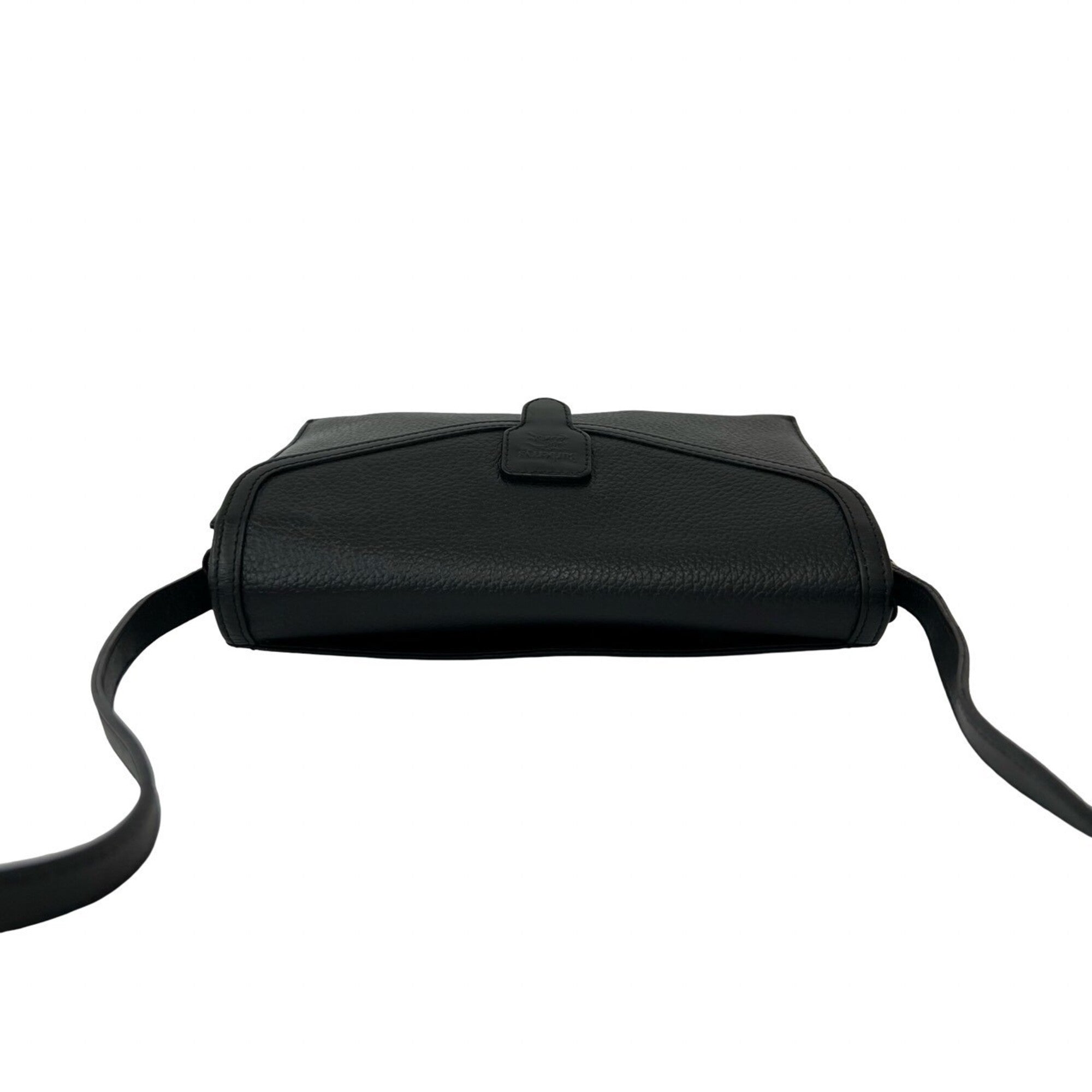 Burberry Black Leather Pochette Shoulder Bag (Pre-Owned)