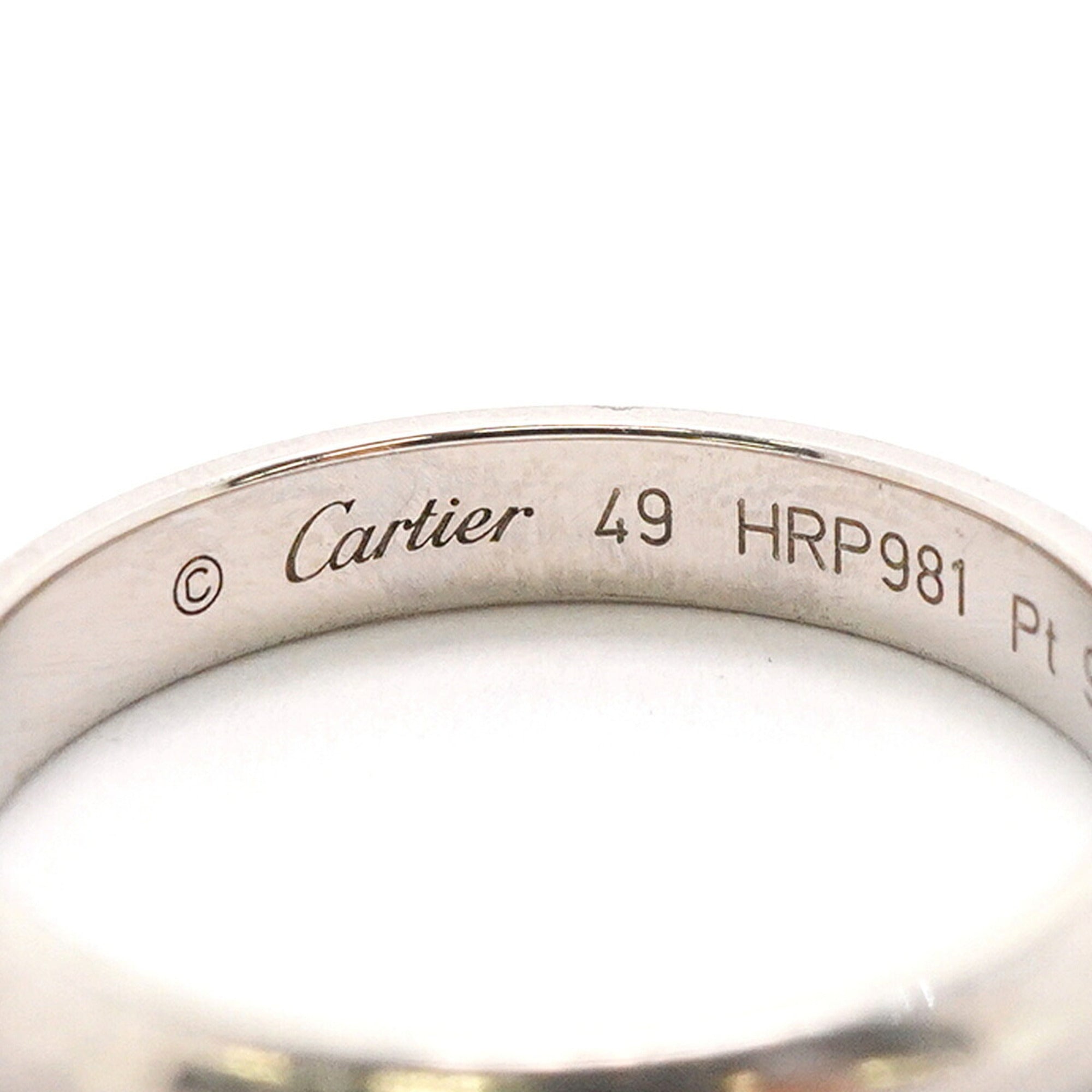Cartier Platinum 950 Band Ring (Pre-Owned)