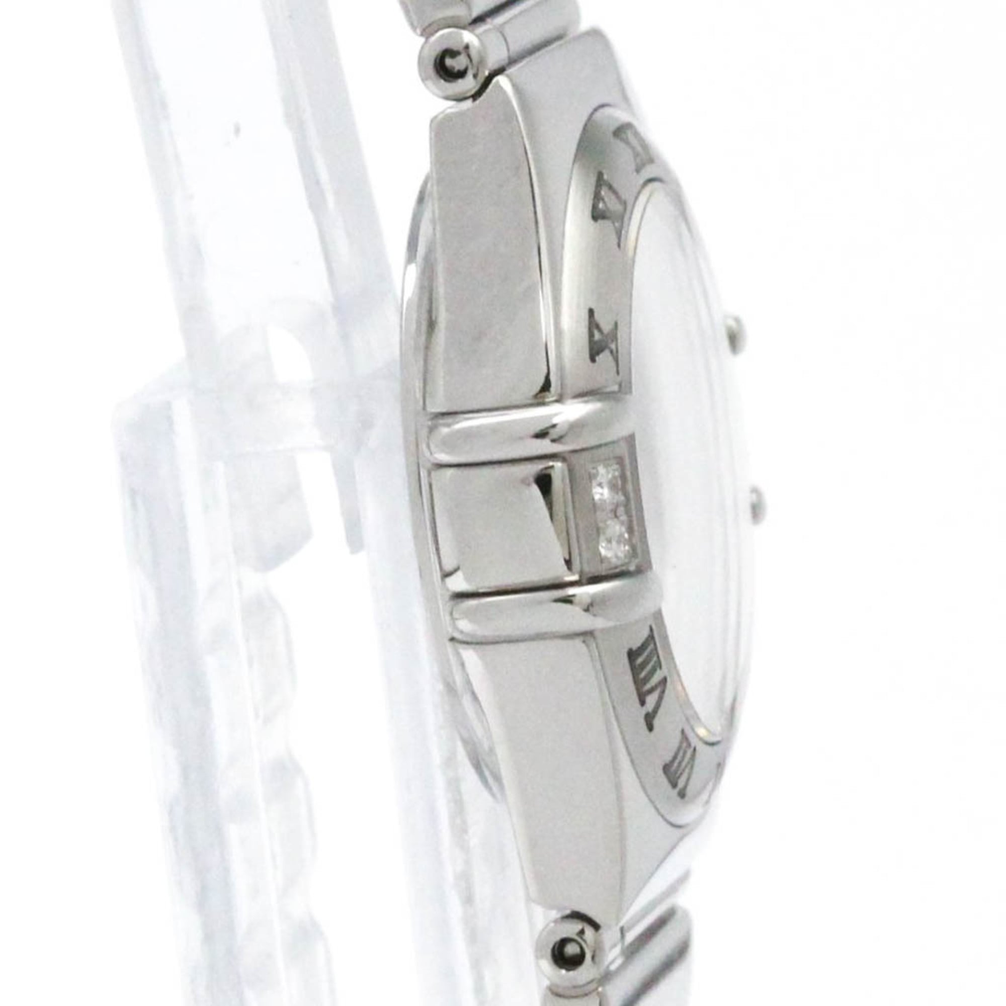 Omega Constellation My Choice Quartz Watch Stainless Steel With Diamond Bezel And Mother Of Pearl Watch (Pre-Owned)