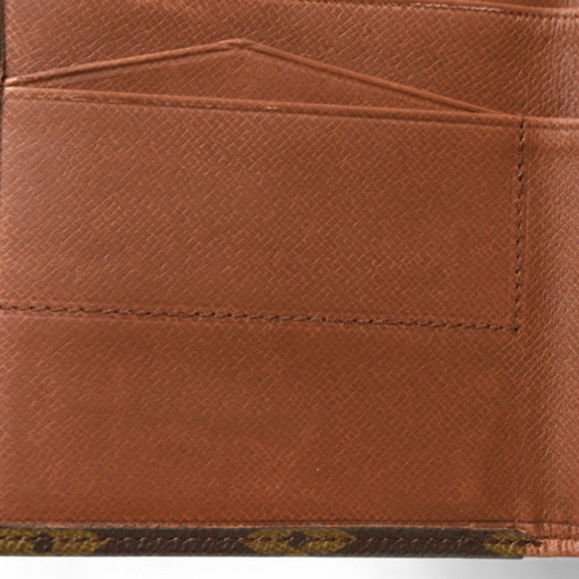 Louis Vuitton Brown Coated Canvas Wallet (Bi-Fold) (Pre-Owned)