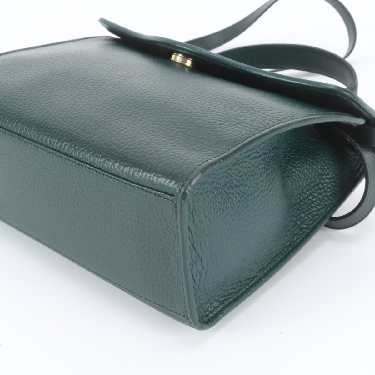 Christian Dior Green Leather Handbag Shoulder Bag Tote Bag (Pre-Owned)