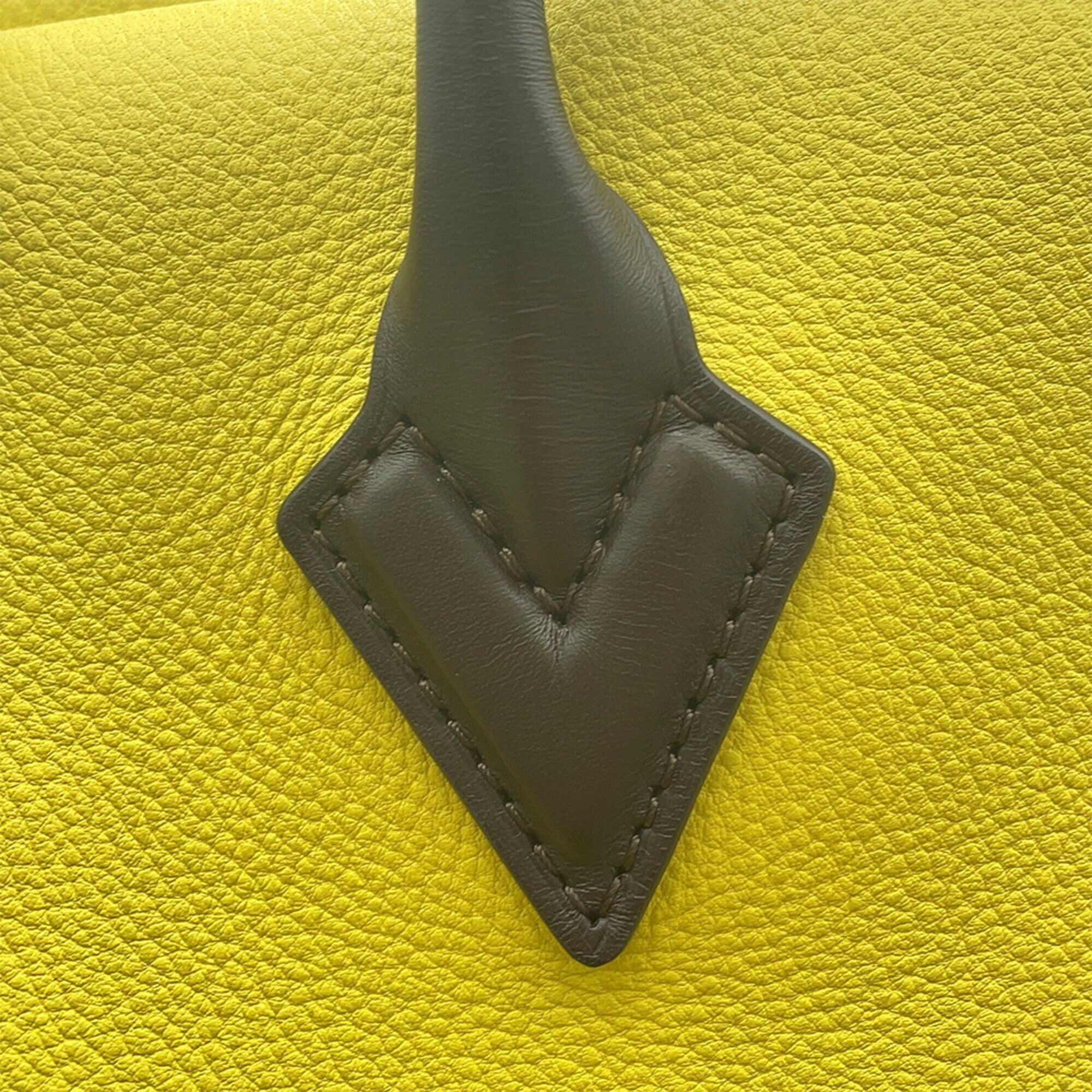 Louis Vuitton Monogram Velours Pistache Veau Cachemire Leather Leather Handbag (Pre-Owned)
