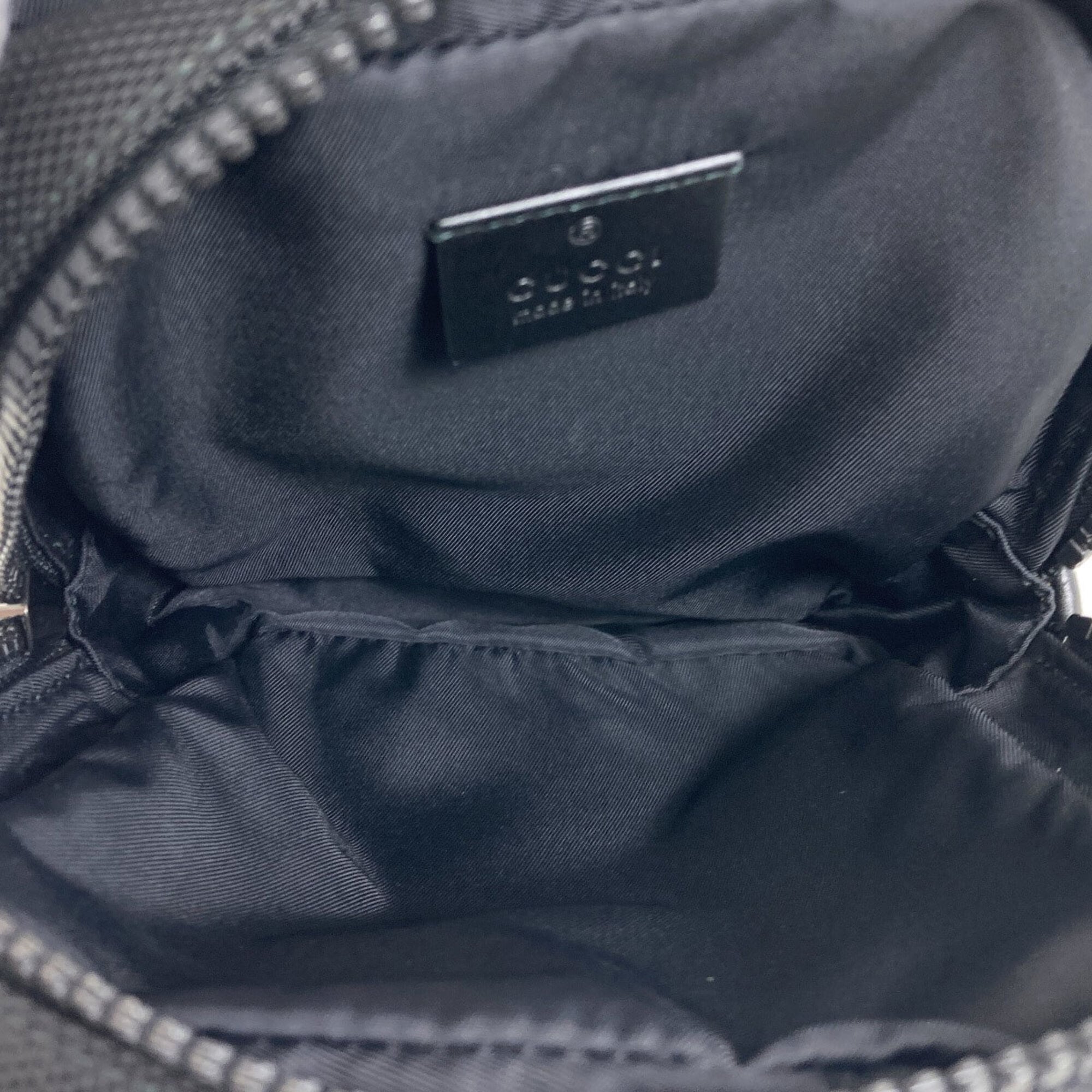 Gucci Sherry Line Black Nylon Canvas Sling Bag (Pre-Owned)