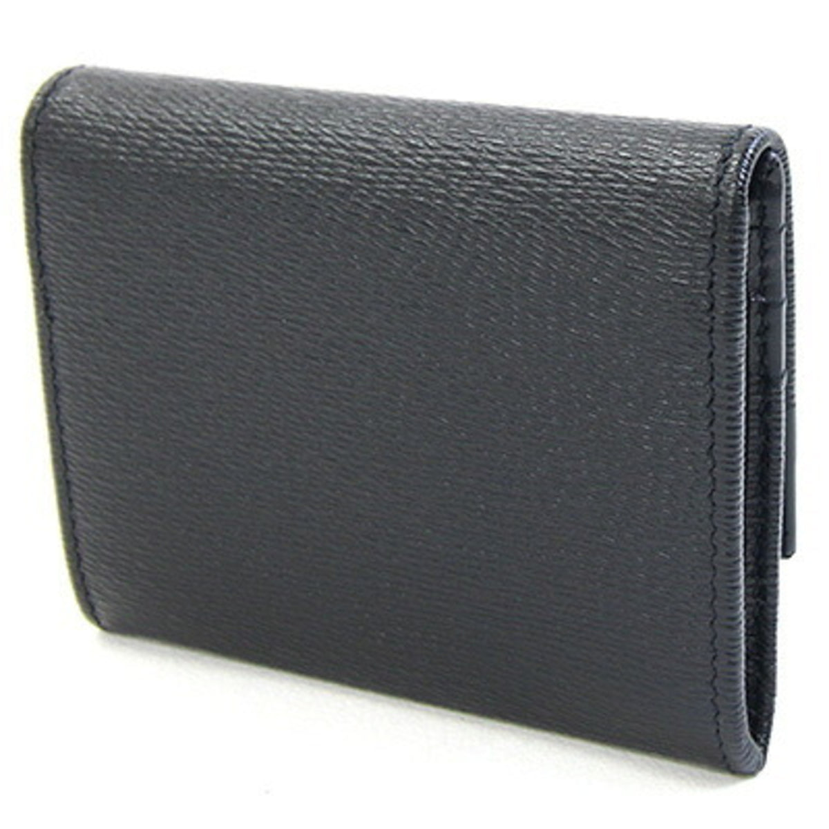 Bvlgari Black Leather Coin Purse/Coin Case (Pre-Owned)