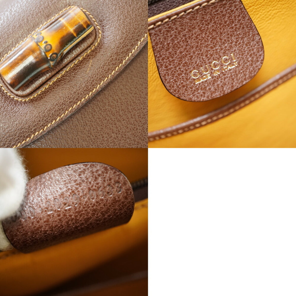 Gucci Brown Leather Handbag (Pre-Owned)