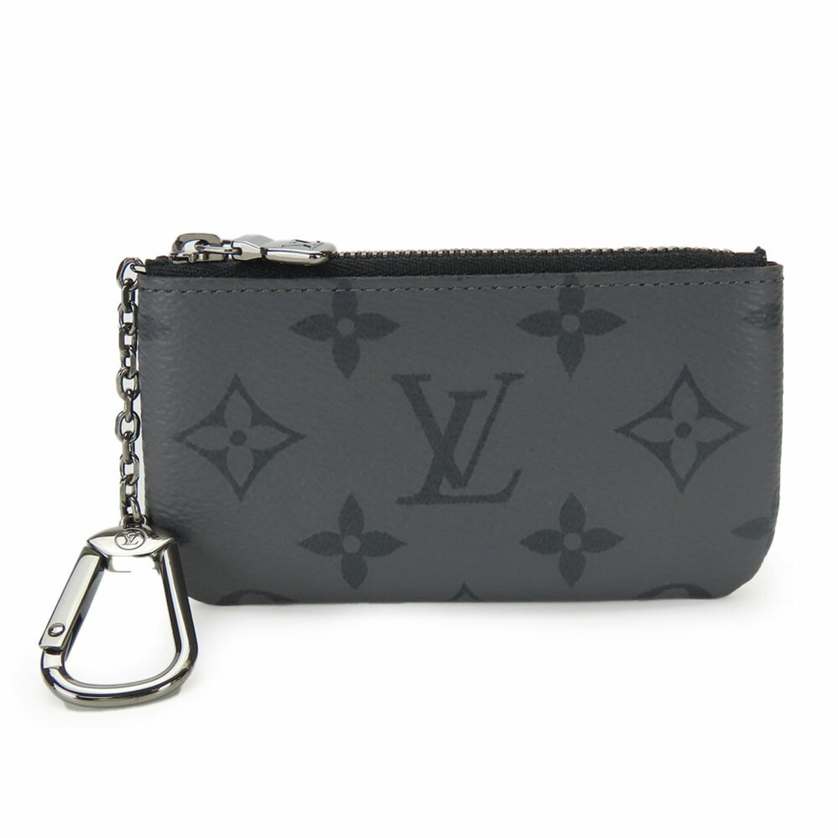 Louis Vuitton Monogram Eclipse Black Gray Monogram Eclipse Coin Purse/Coin Case (Pre-Owned)