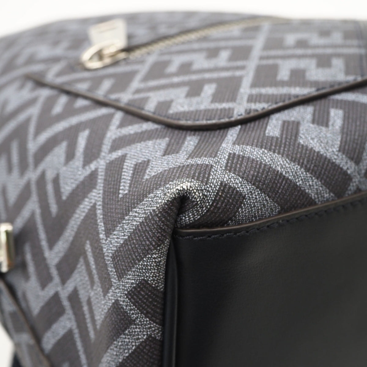 Fendi Blue Coated Canvas Backpack (Pre-Owned)