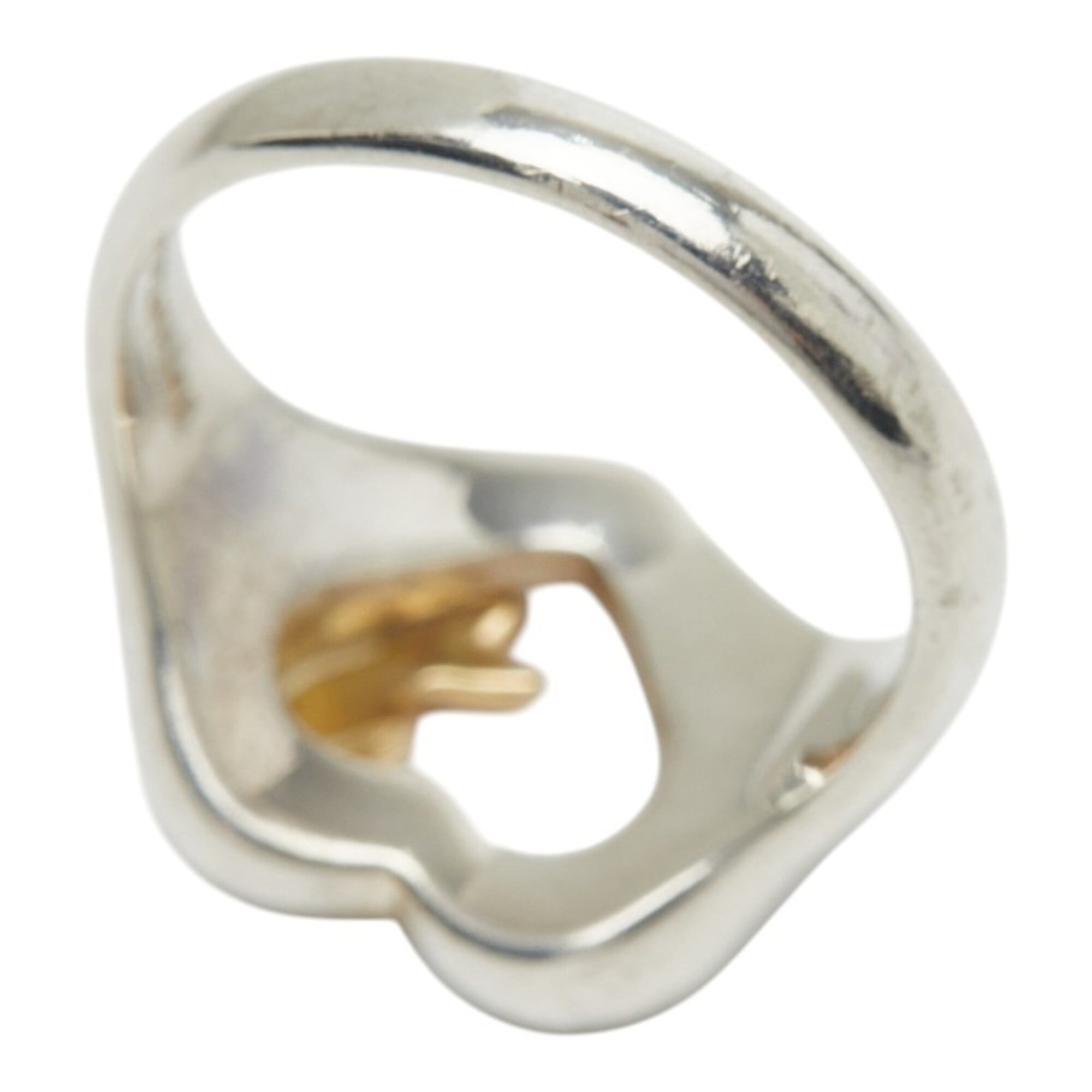 Tiffany Gold Silver Yellow Gold (18K) Silver 925 Band Ring (Pre-Owned)