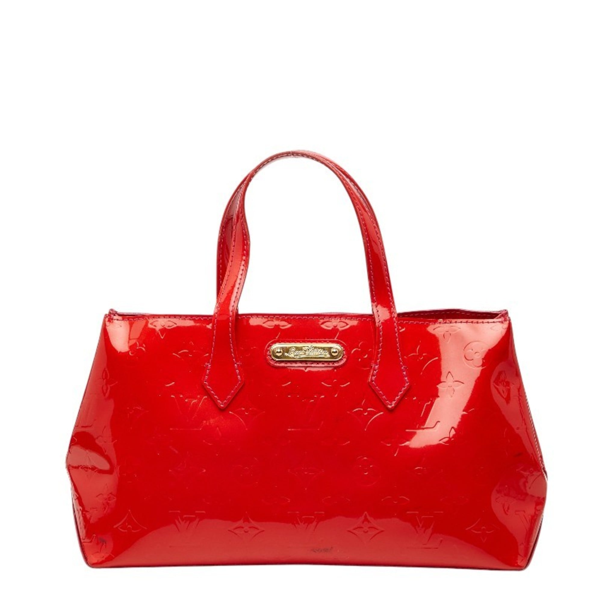 Louis Vuitton Pomme D'amour Red Color Patent Leather Handbag (Pre-Owned)