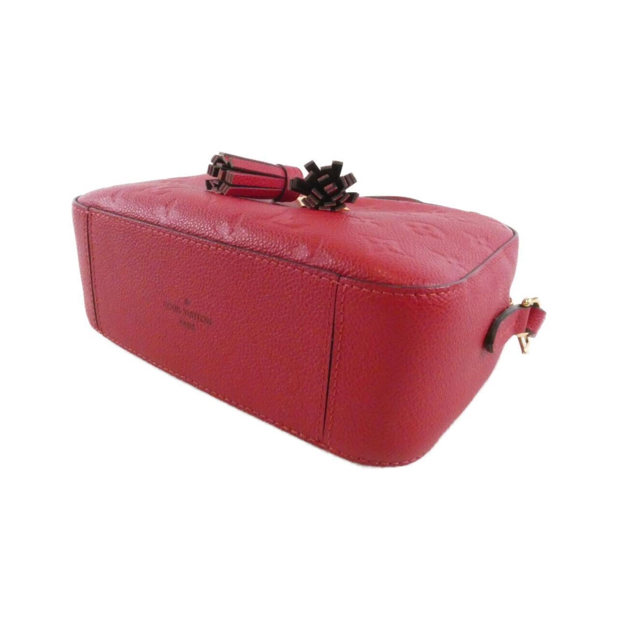 Louis Vuitton Red Color Leather Shoulder Bag (Pre-Owned)