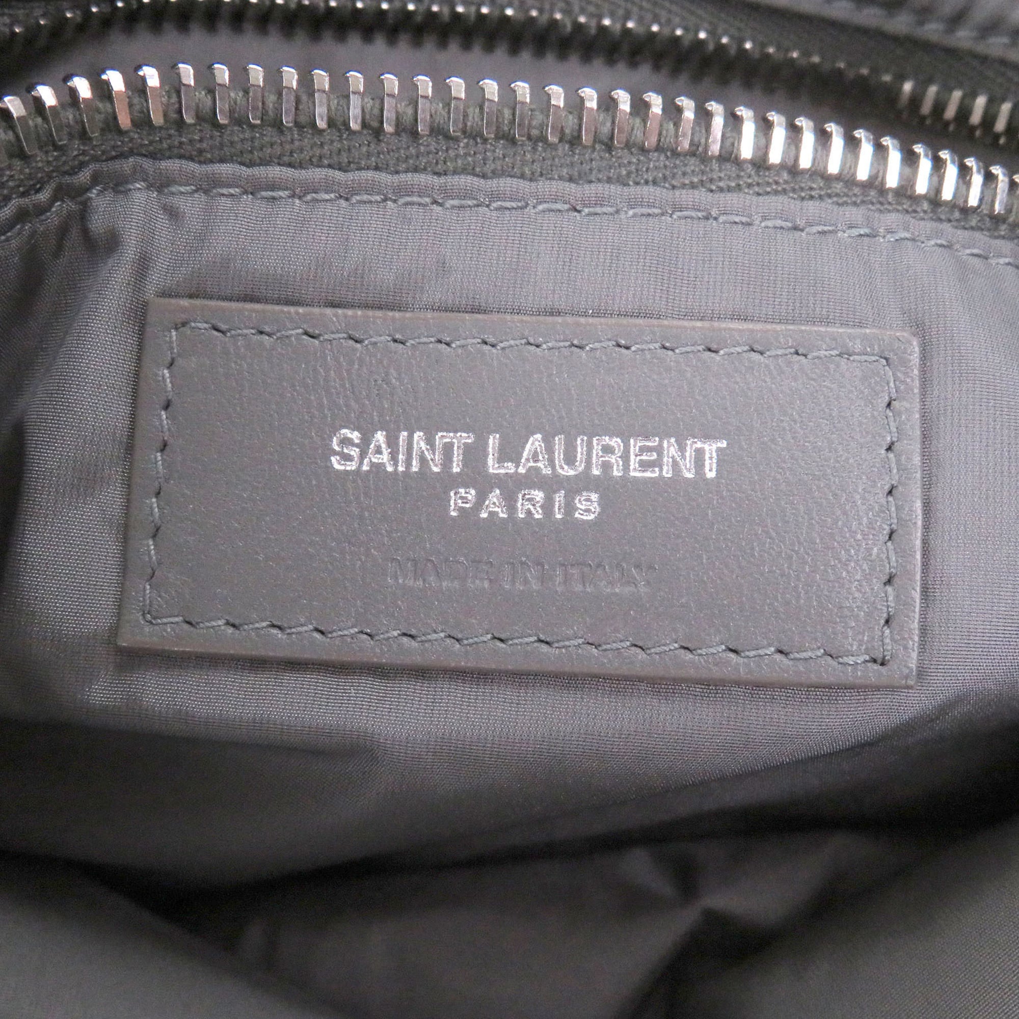 Yves Saint Laurent Gray Nylon Shoulder Bag (Pre-Owned)