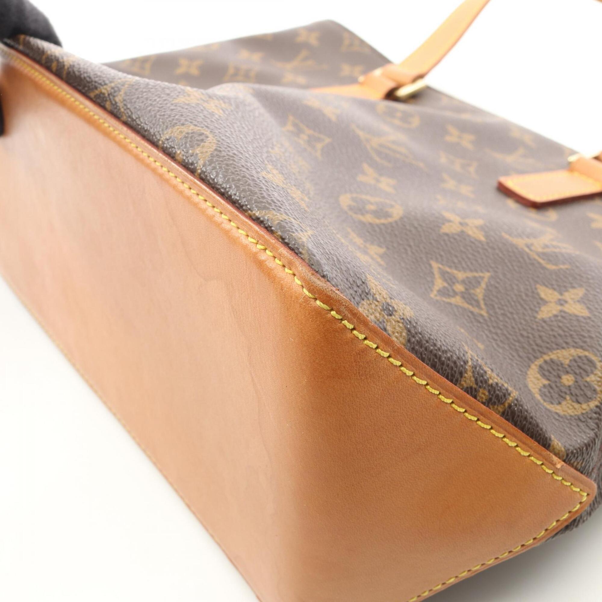 Louis Vuitton Brown Monogram Coated Canvas Leather Handbag Shoulder Bag (Pre-Owned)