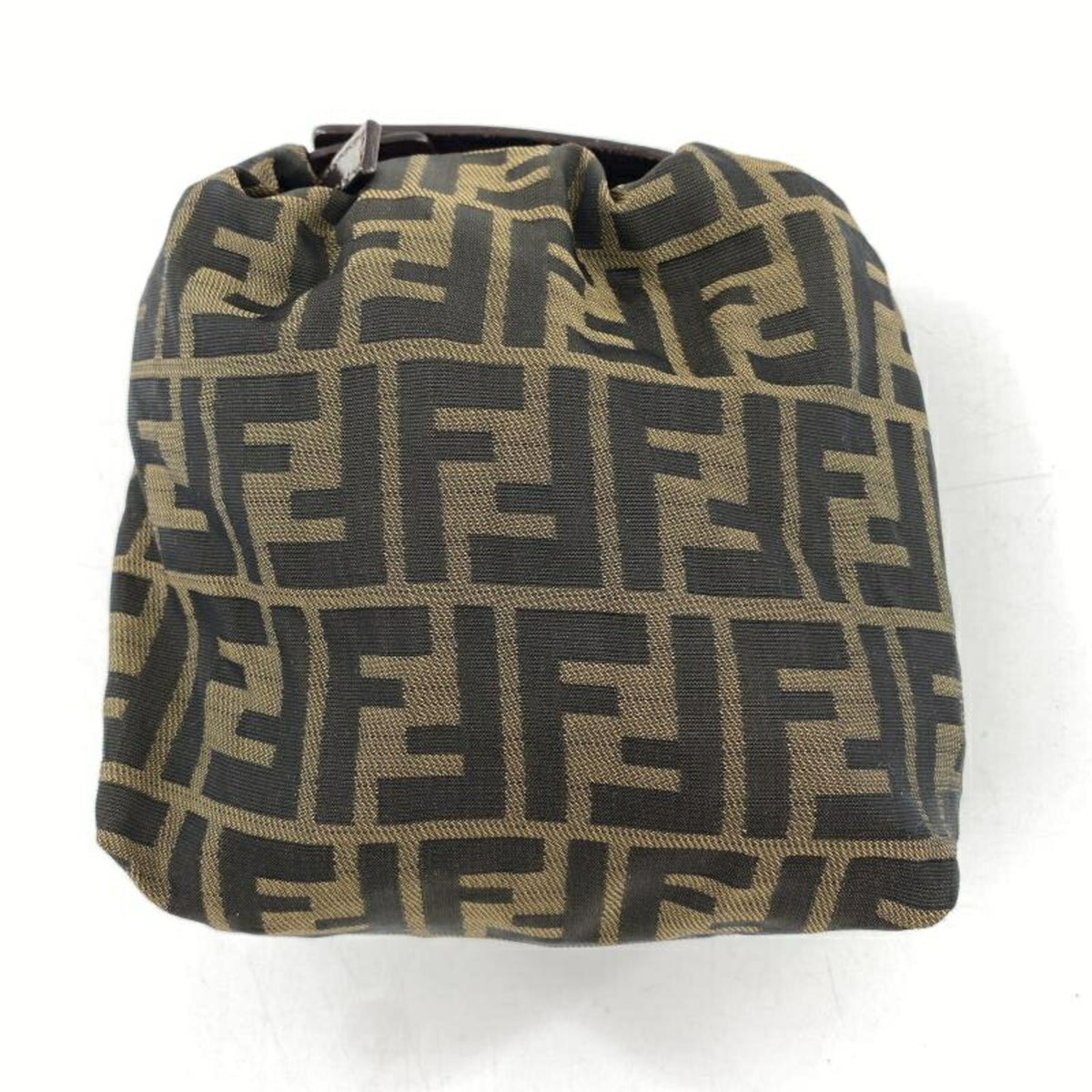 Fendi Zucca Brown Handbag Pouch (Pre-Owned)