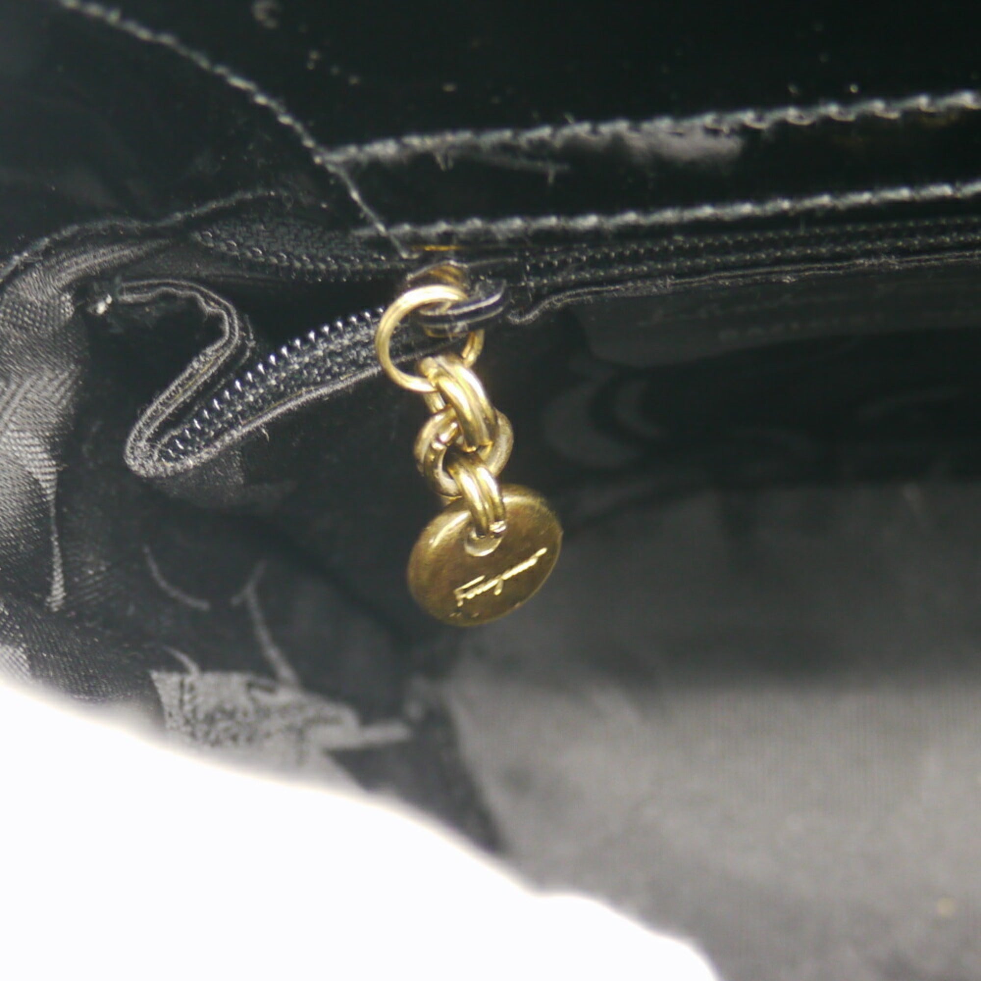 Salvatore Ferragamo Black Leather Handbag (Pre-Owned)