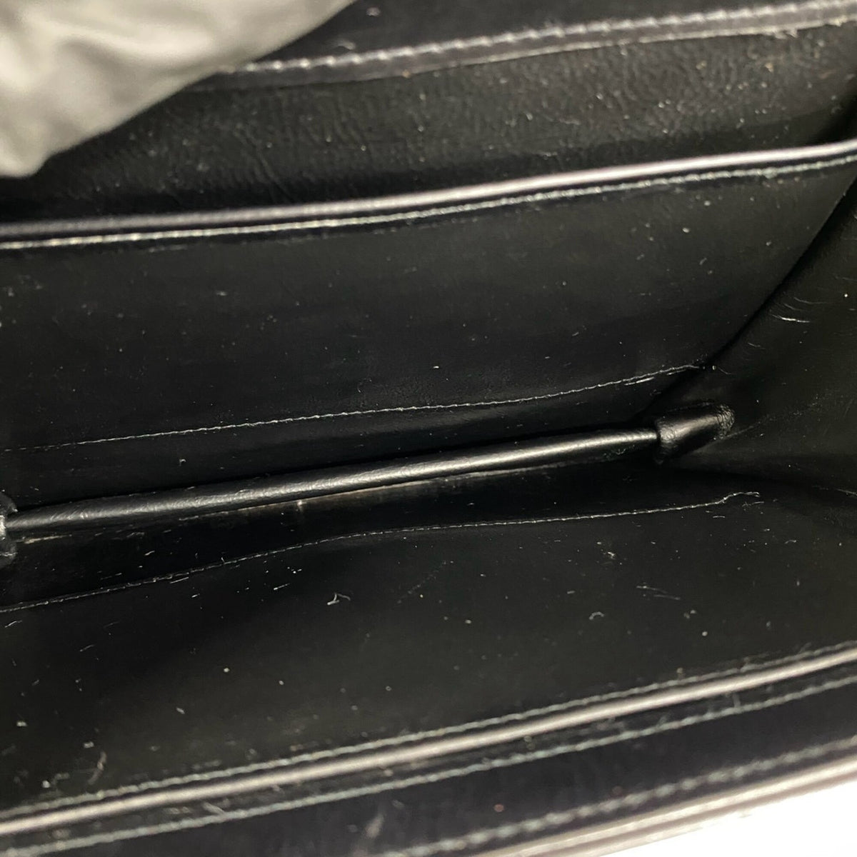 Gucci Black Leather Pochette Shoulder Bag (Pre-Owned)