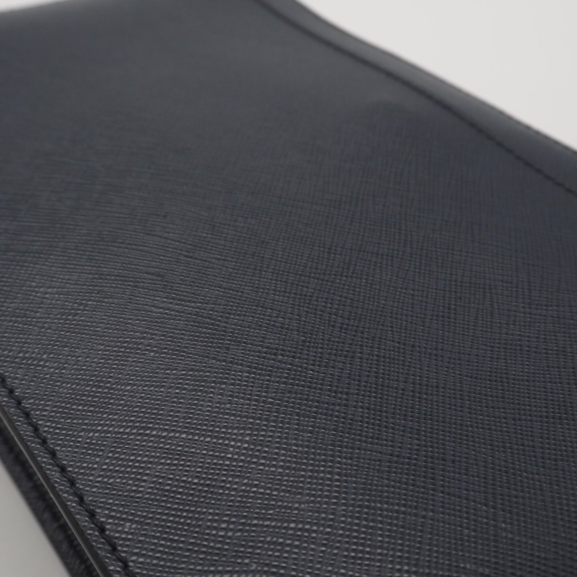 Prada Saffiano Navy Saffiano Pouch (Pre-Owned)