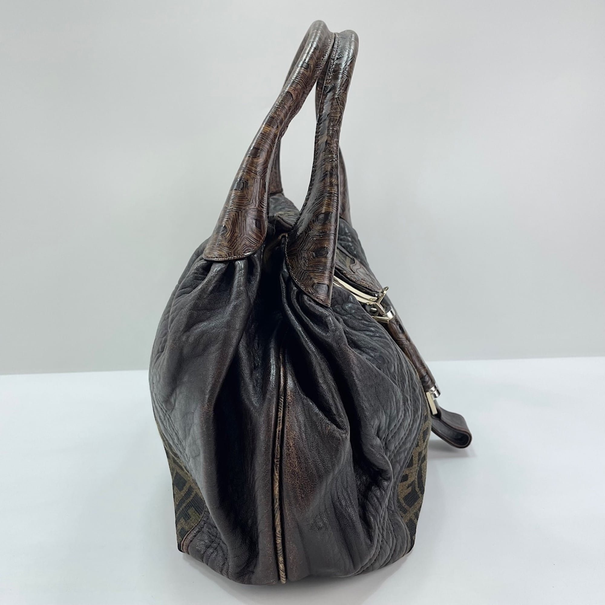 Fendi Brown Zucca Tote Bag (Pre-Owned)