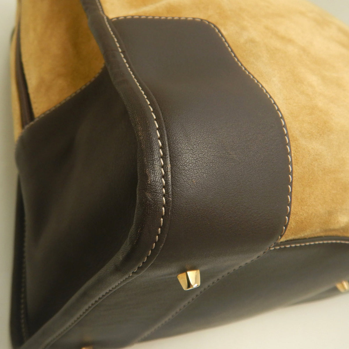 Loewe Brown Suede Leather Handbag (Pre-Owned)