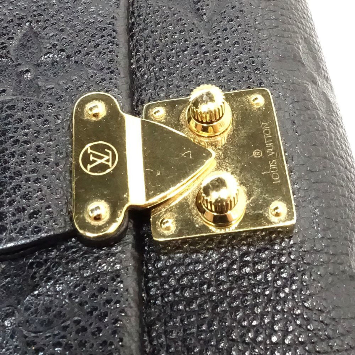 Louis Vuitton Monogram Empreinte Noir Monogram Empreinte Wallet (Tri-Fold) (Pre-Owned)