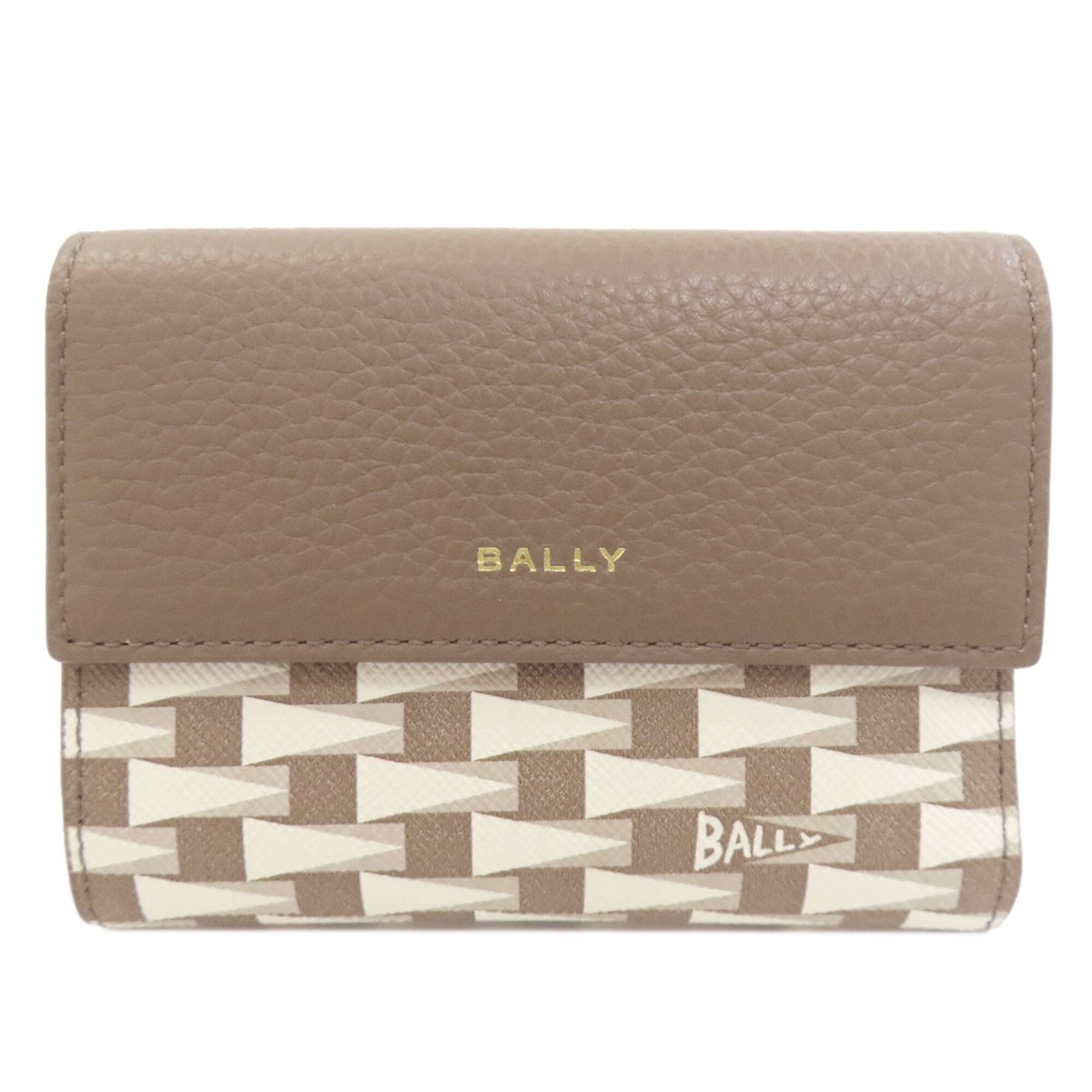Bally Grayish Leather Wallet (Bi-Fold) (Pre-Owned)