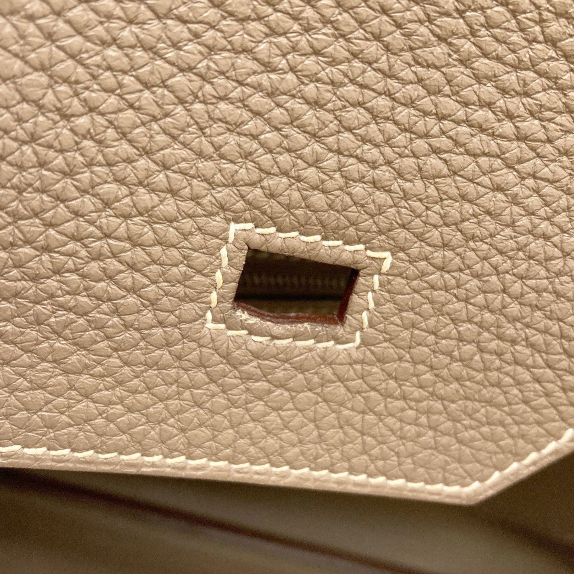 Hermes Birkin Etoupe Gray Togo Leather Handbag (Pre-Owned)