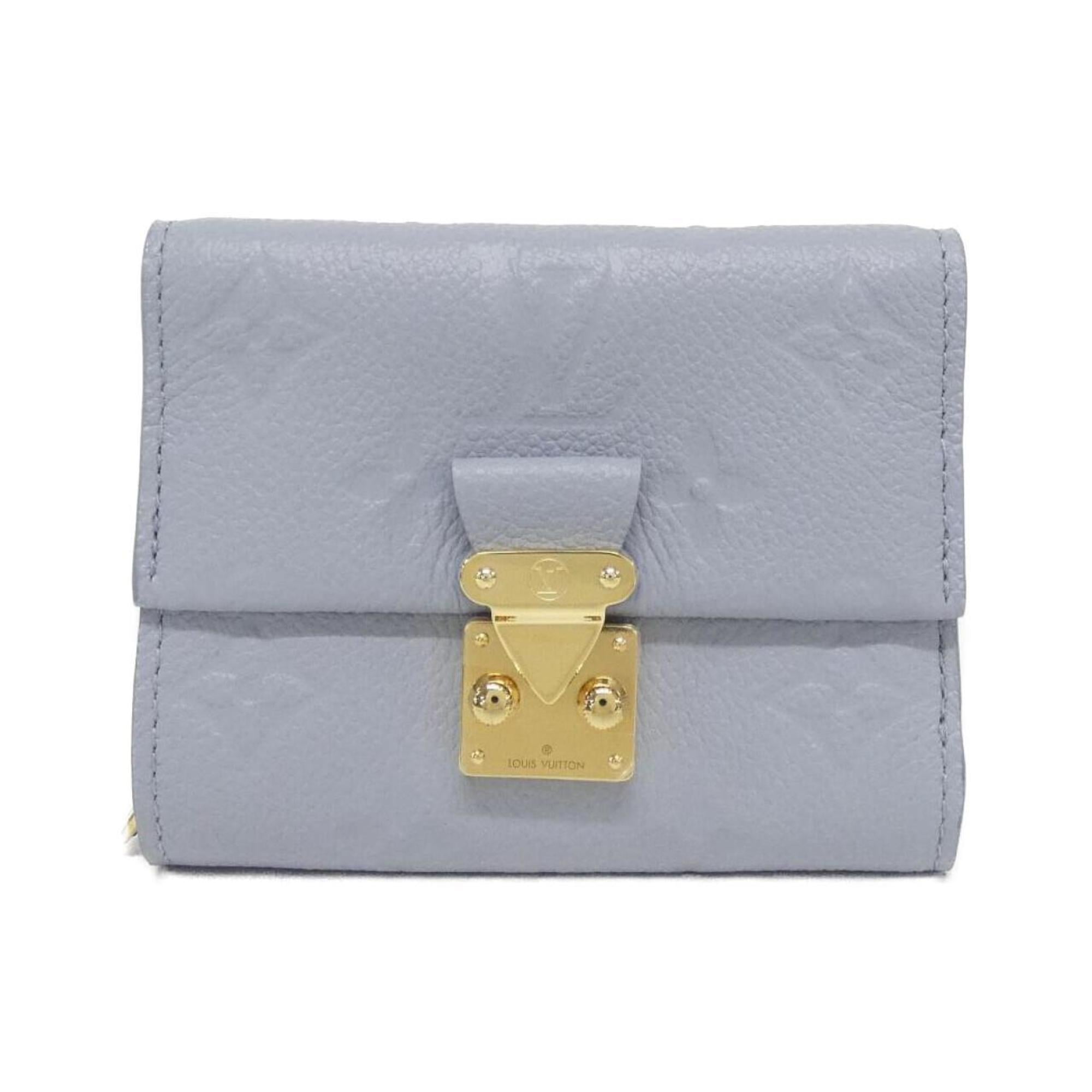 Louis Vuitton Blue Leather Wallet (Tri-Fold) (Pre-Owned)