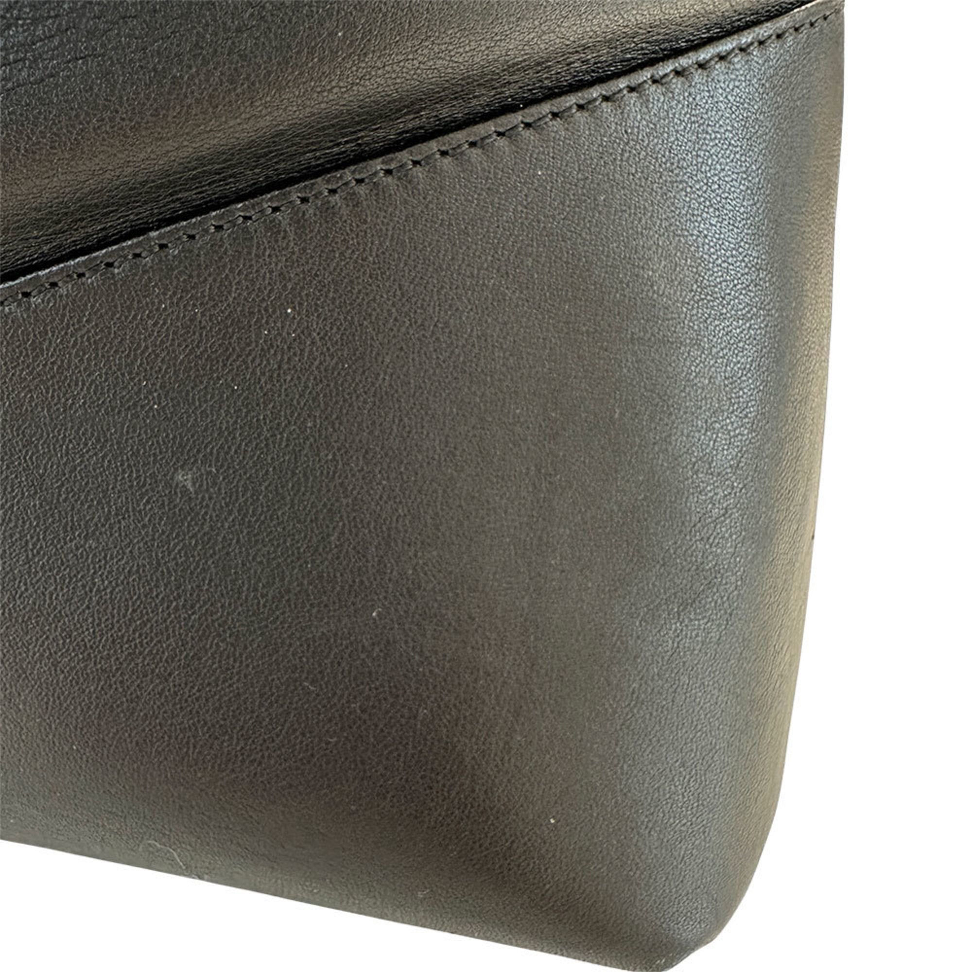 Loewe Black Leather Handbag Shoulder Bag (Pre-Owned)