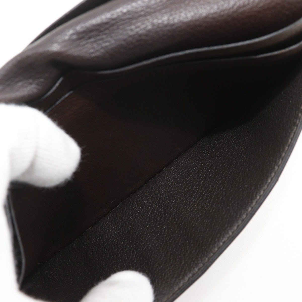 Hermes Brown Leather Bill Wallet (Bi-Fold) (Pre-Owned)