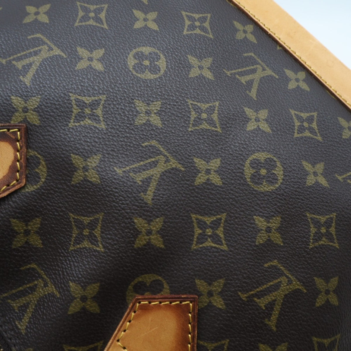 Louis Vuitton Monogram Black Coated Canvas Leather Handbag (Pre-Owned)