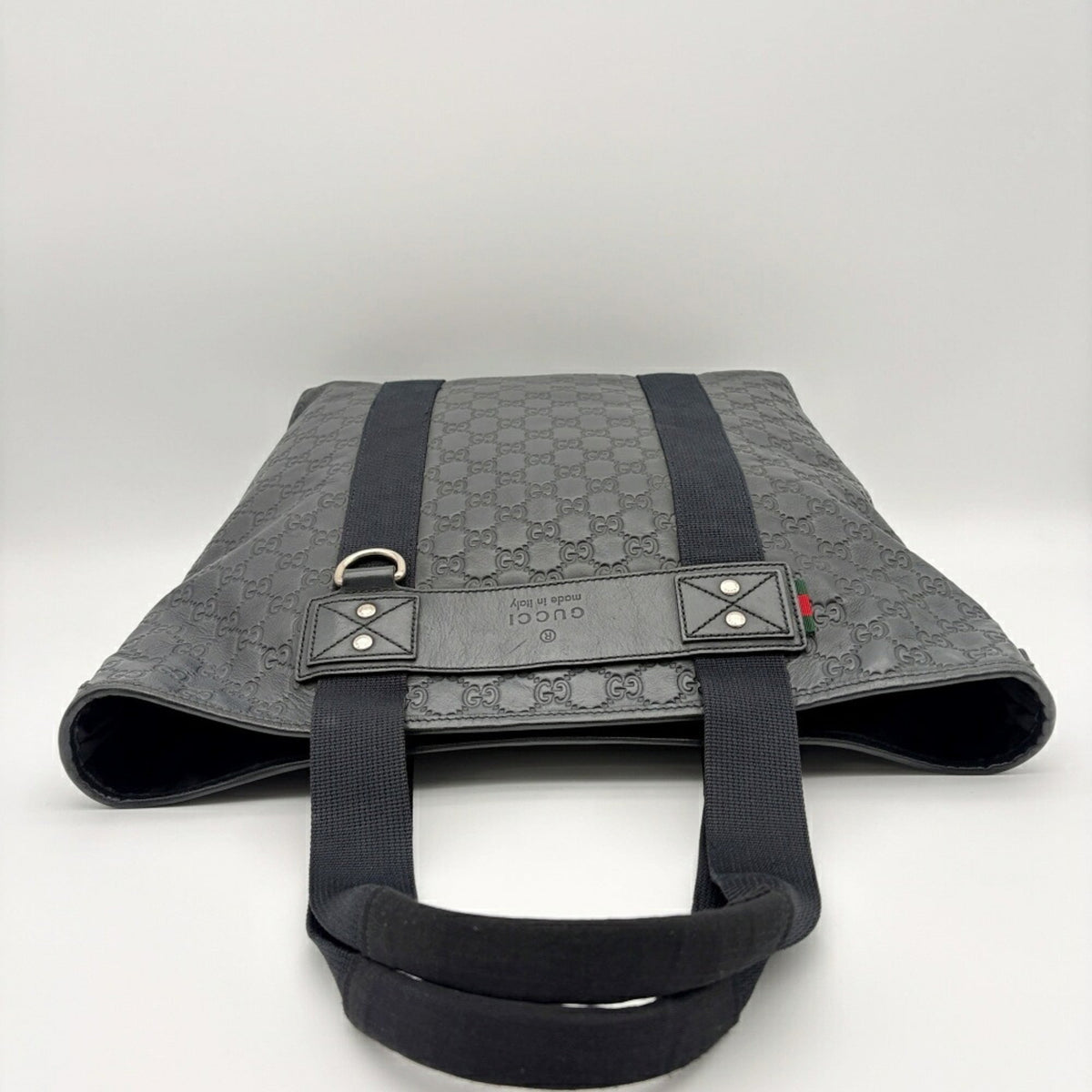 Gucci Black Leather Tote Bag (Pre-Owned)