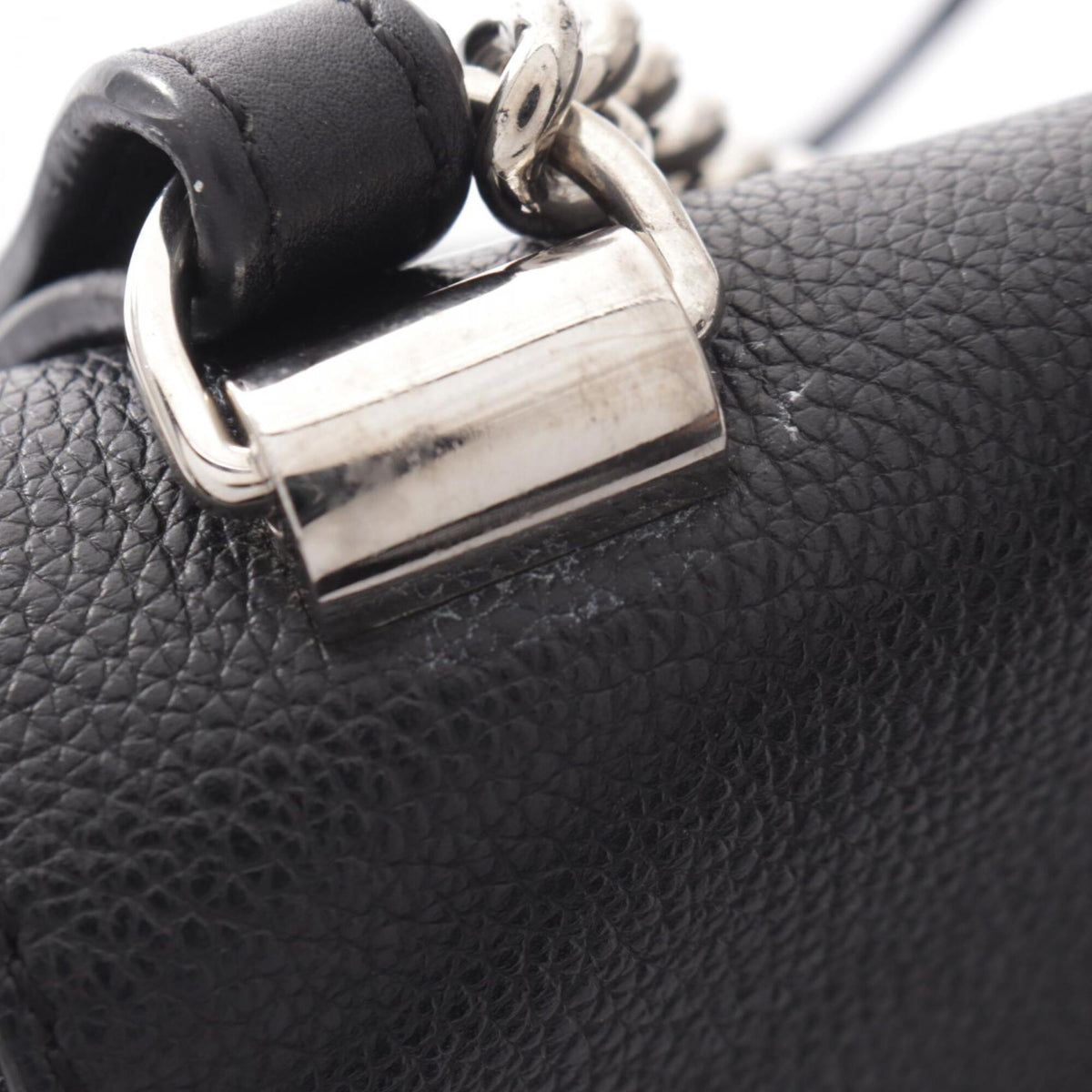 Louis Vuitton Black Noir Leather Handbag (Pre-Owned)