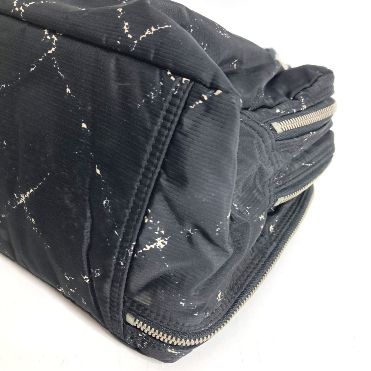 Chanel Travel Line Black Nylon Handbag (Pre-Owned)