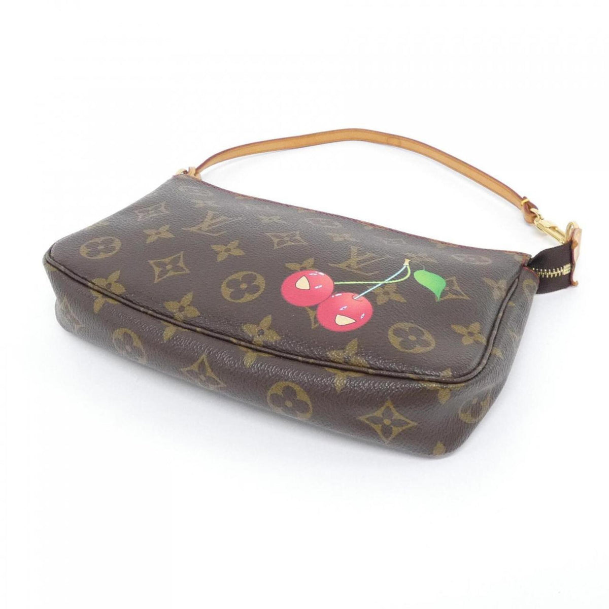 Louis Vuitton Monogram Cherry Marron Monogram Cherry Monogram Pochette Pouch (Pre-Owned)