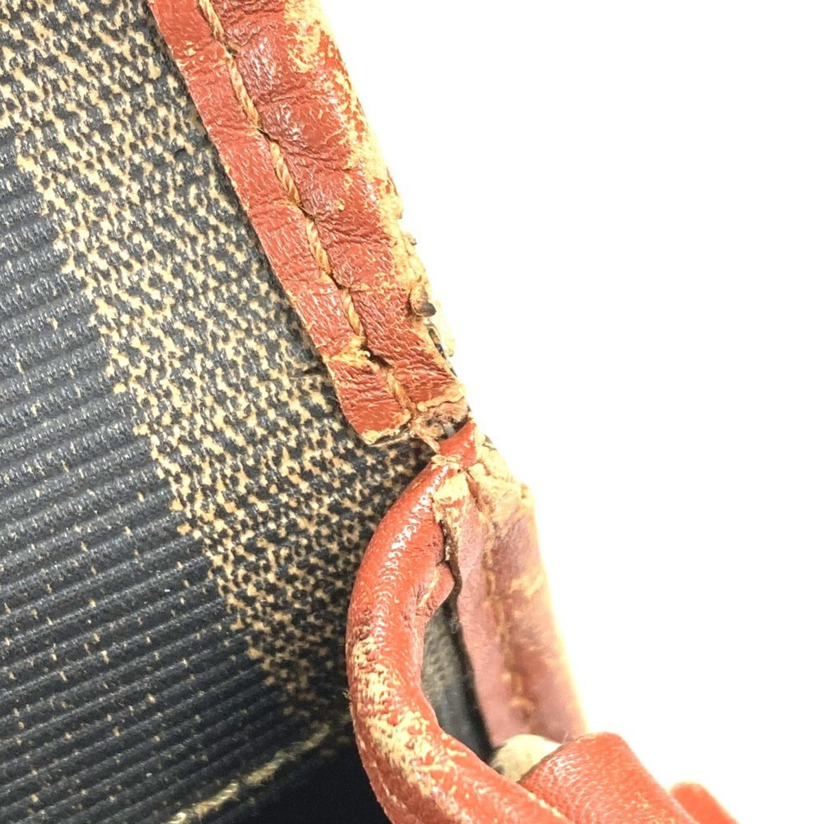 Fendi Brown Khaki Pvc Leather Pochette Shoulder Bag (Pre-Owned)
