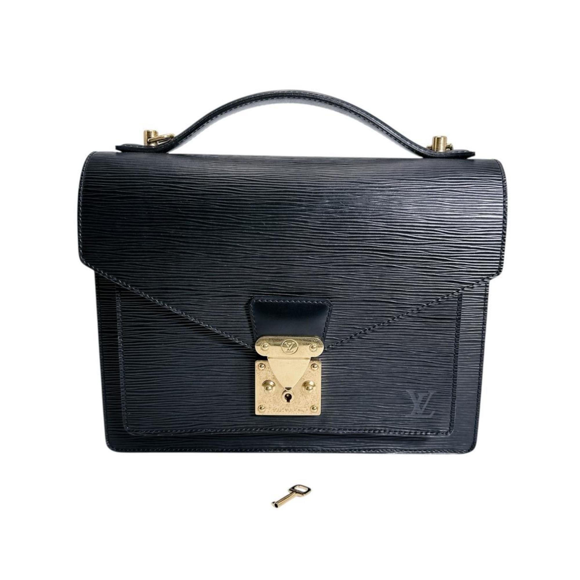 Louis Vuitton Black Epi Leather Handbag Shoulder Bag (Pre-Owned)